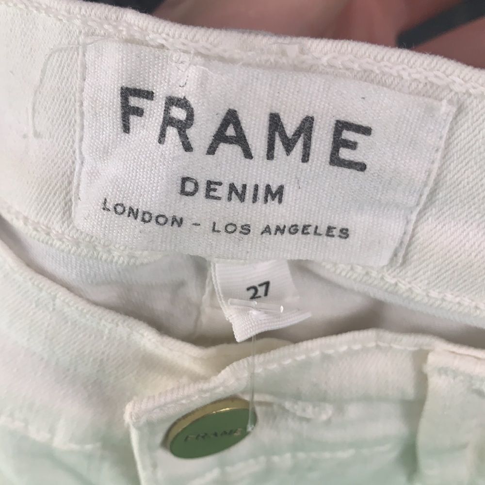 Frame Denim White Distressed Jeans - Picture 5 of 6